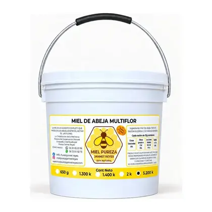 Miel Multiflor de Yucatán Cubeta 5.2 kg