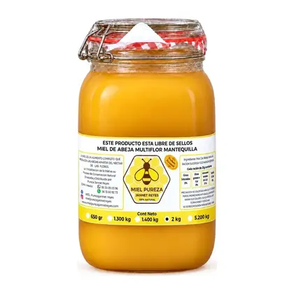 Miel Mantequilla Premium Max 2 kg · vidrio