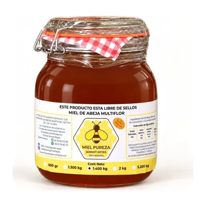 Miel Multiflor de Yucatán Premium Medium 1.4 kg · vidrio
